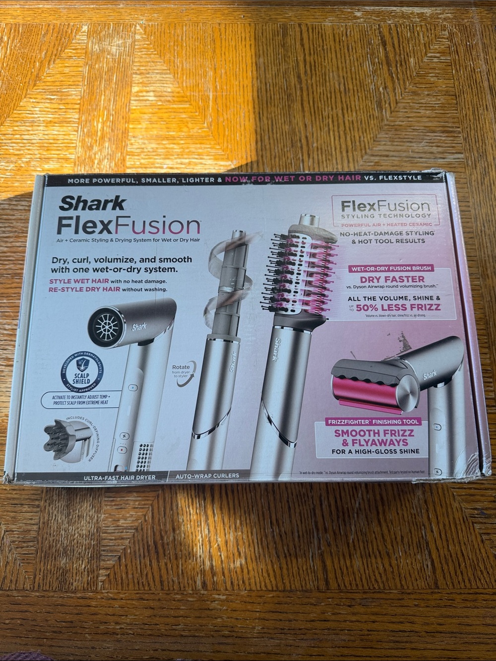 Shark FlexFusion Styling & Drying System - Silver with Pink Accents